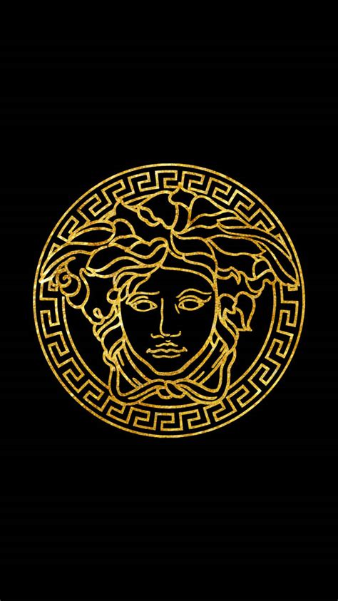 versace logo metal|versace logo black and white.